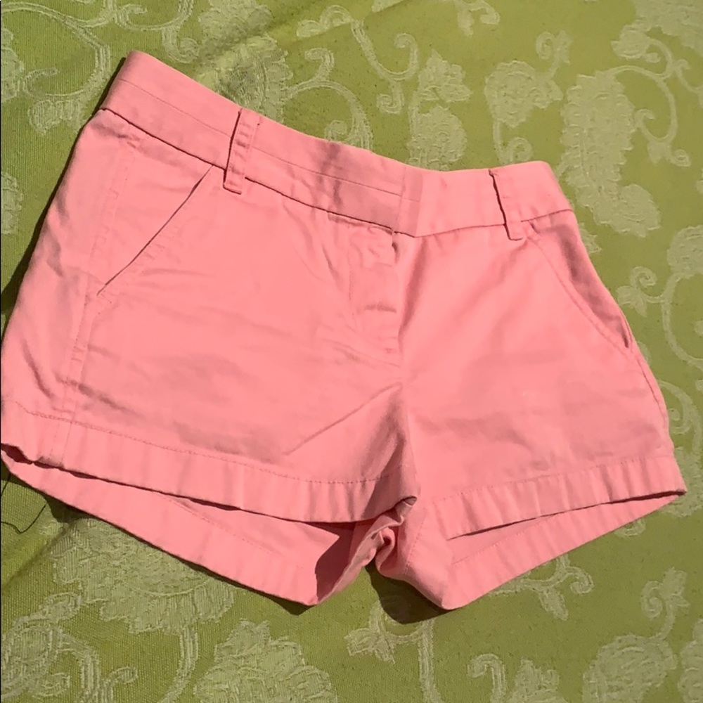 Pink chino shorts